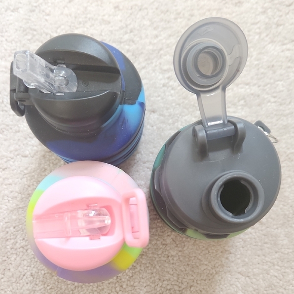Colorful Collapsible Water Bottles, Flexible, Fun! - Picture 7 of 7
